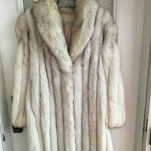 Full-length Blue Fox Coat